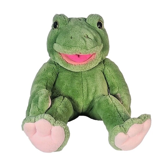 24K Polar Puff Playtalkin Frog Jr 18" Hand Puppet Japan - Picture 1 of 14